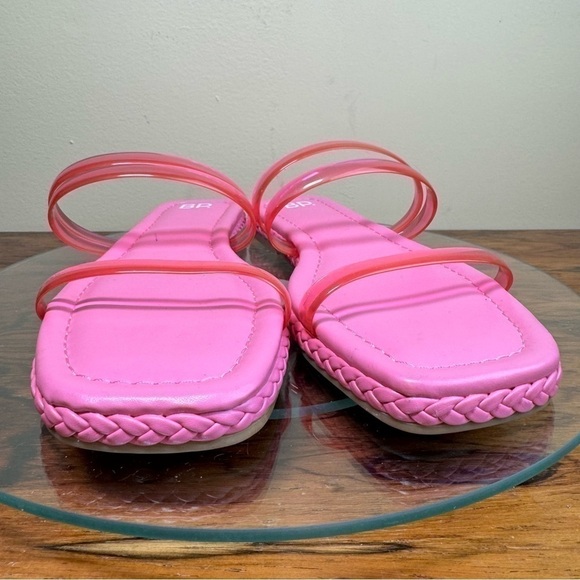 Nordstrom BP Viola Barbie Pink Braided Flat Slide Sandals - Picture 8 of 14
